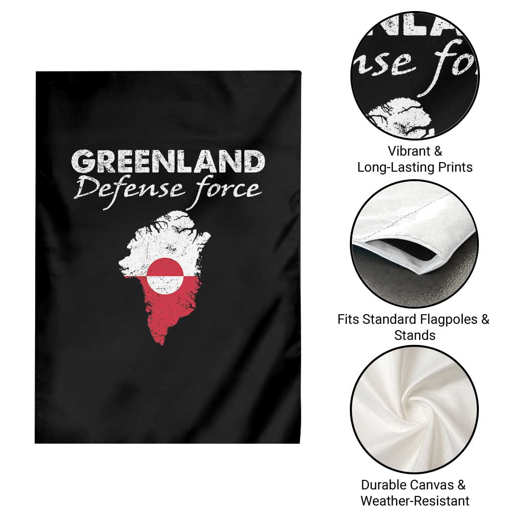 Greenland Defense Force Garden Flag Political Statement Greenland Policy