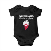 Greenland Defense Force Baby Onesie Political Statement Greenland Policy