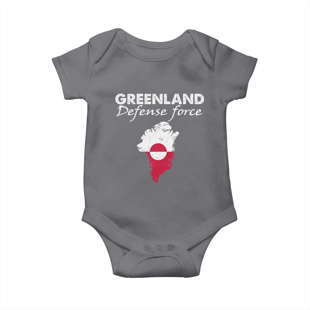 Greenland Defense Force Baby Onesie Political Statement Greenland Policy