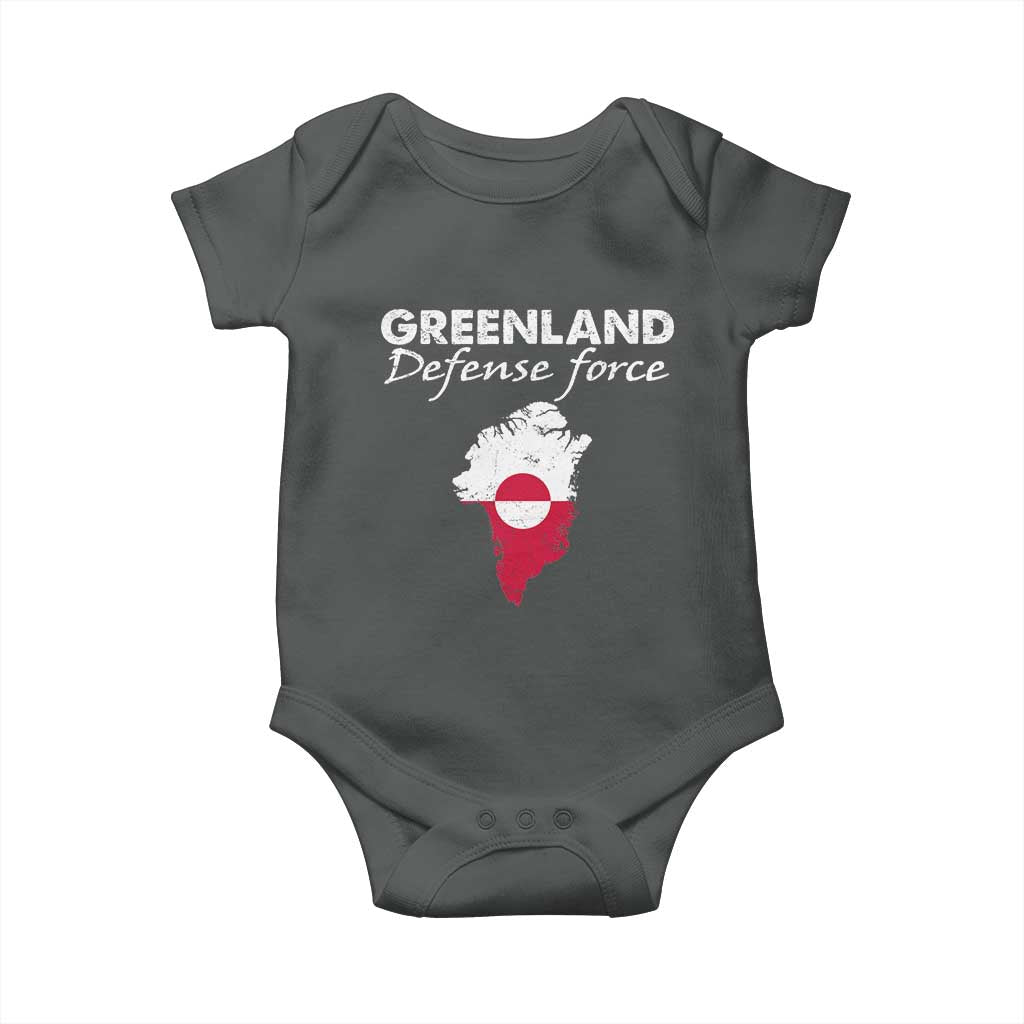 Greenland Defense Force Baby Onesie Political Statement Greenland Policy