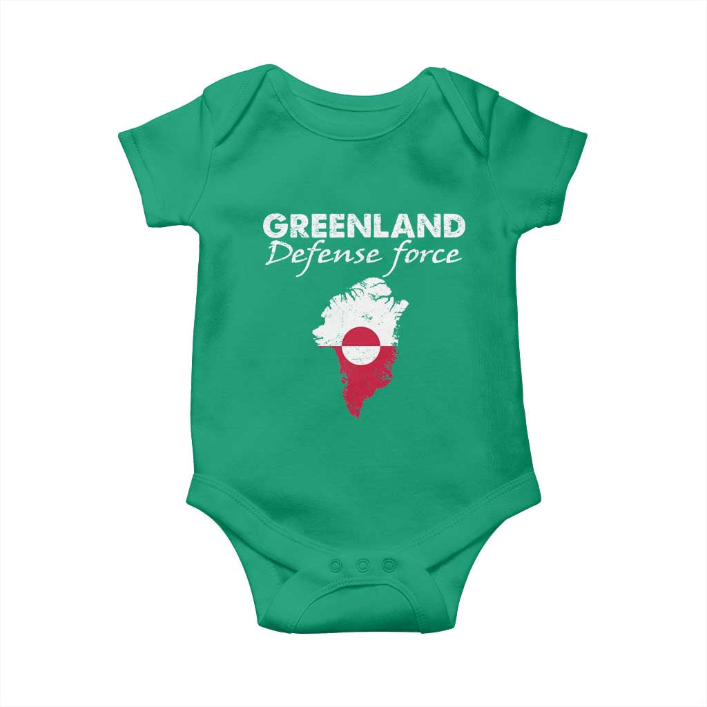 Greenland Defense Force Baby Onesie Political Statement Greenland Policy