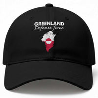 Greenland Defense Force Baseball Cap Political Statement Greenland Policy