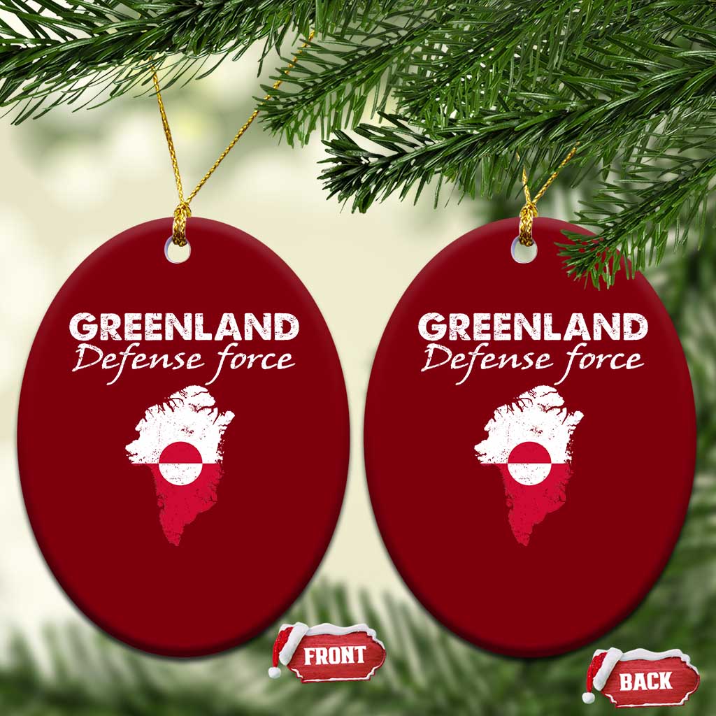Greenland Defense Force Ceramic Ornament Political Statement Greenland Policy