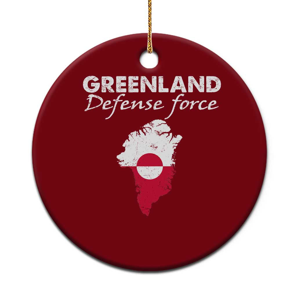Greenland Defense Force Ceramic Ornament Political Statement Greenland Policy