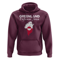 Greenland Defense Force Hoodie Political Statement Greenland Policy