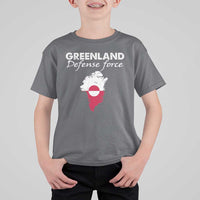Greenland Defense Force T Shirt For Kid Political Statement Greenland Policy