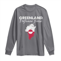 Greenland Defense Force Long Sleeve Shirt Political Statement Greenland Policy