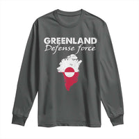 Greenland Defense Force Long Sleeve Shirt Political Statement Greenland Policy