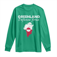 Greenland Defense Force Long Sleeve Shirt Political Statement Greenland Policy