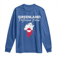 Greenland Defense Force Long Sleeve Shirt Political Statement Greenland Policy