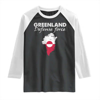 Greenland Defense Force Raglan Shirt Political Statement Greenland Policy