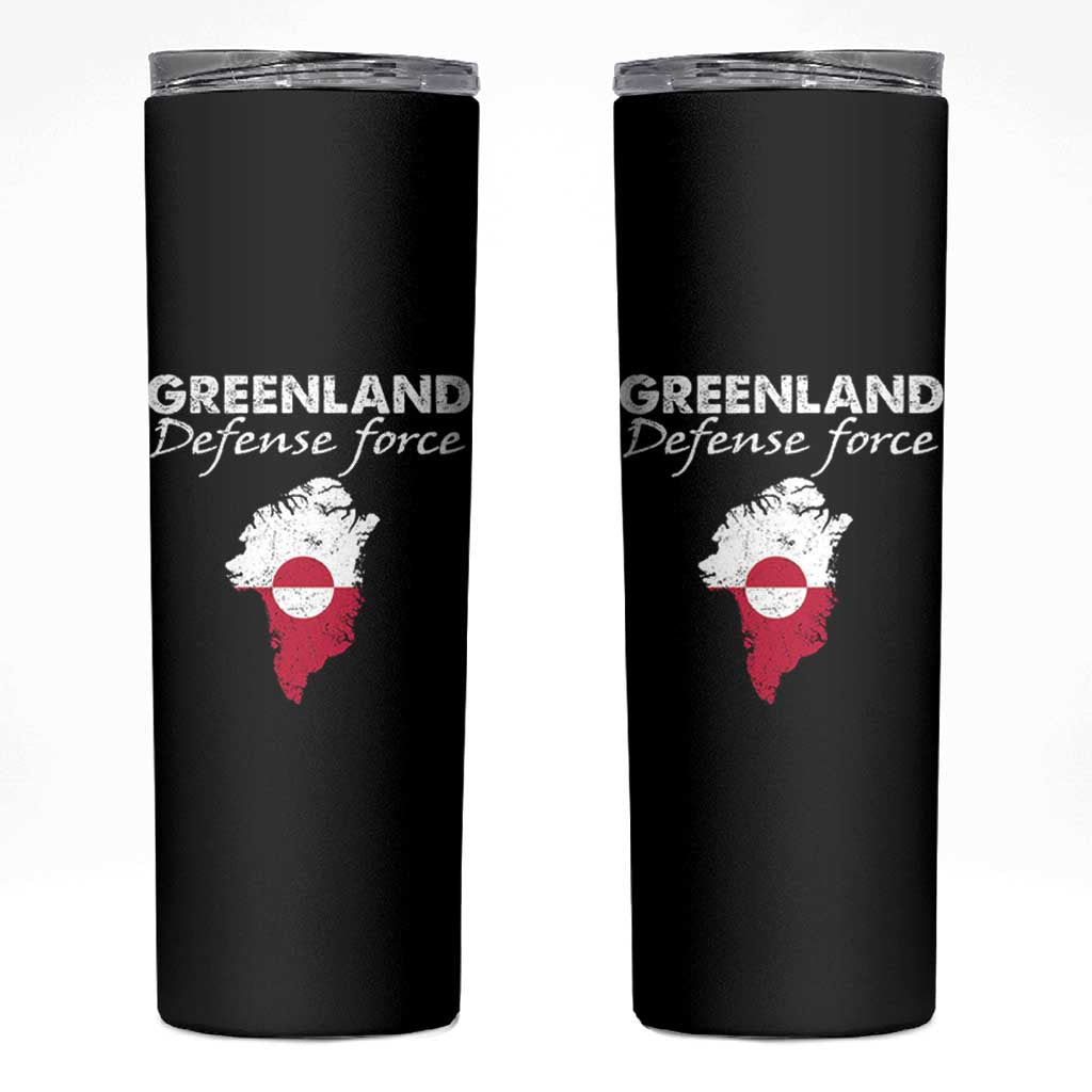 Greenland Defense Force Skinny Tumbler Political Statement Greenland Policy
