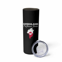 Greenland Defense Force Skinny Tumbler Political Statement Greenland Policy