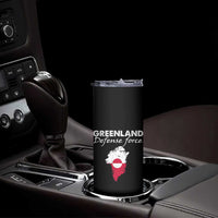 Greenland Defense Force Skinny Tumbler Political Statement Greenland Policy