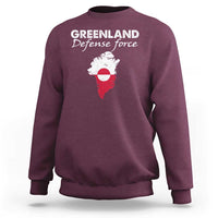 Greenland Defense Force Sweatshirt Political Statement Greenland Policy