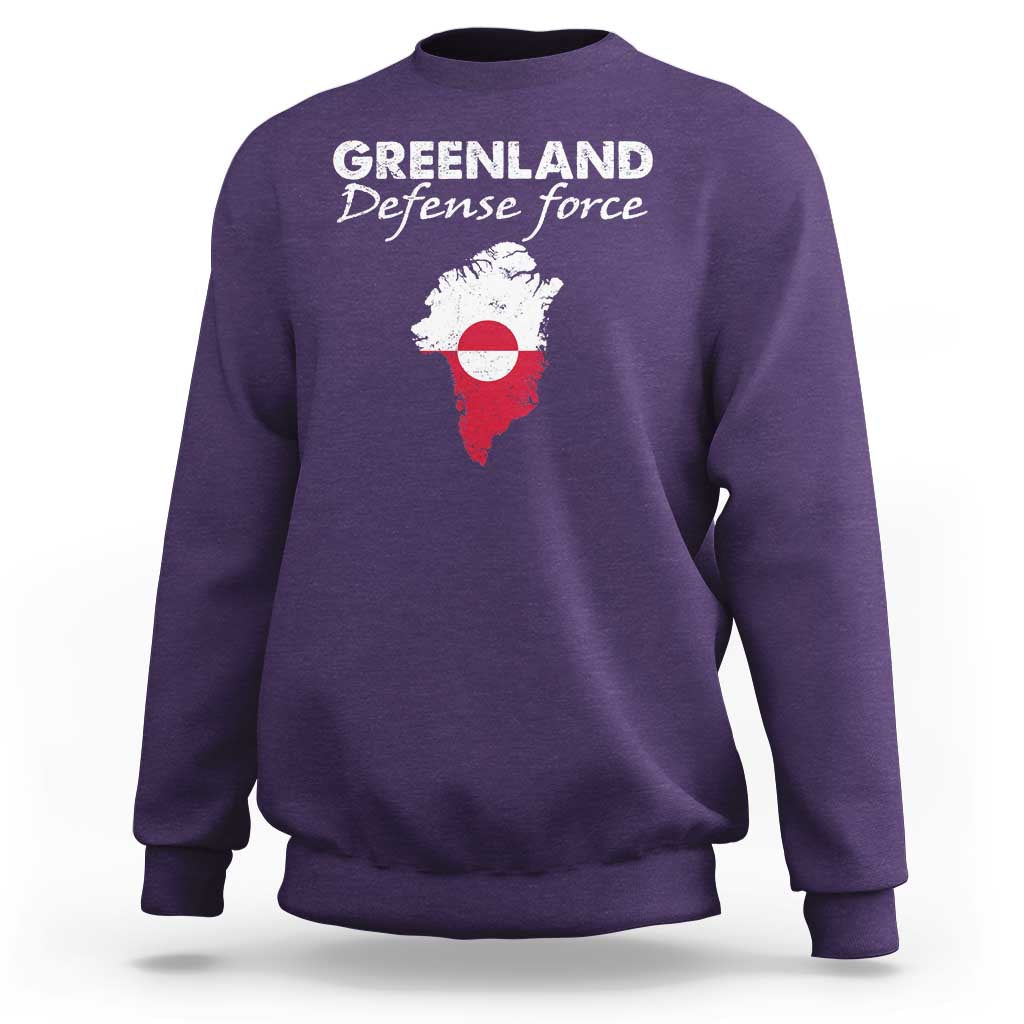 Greenland Defense Force Sweatshirt Political Statement Greenland Policy