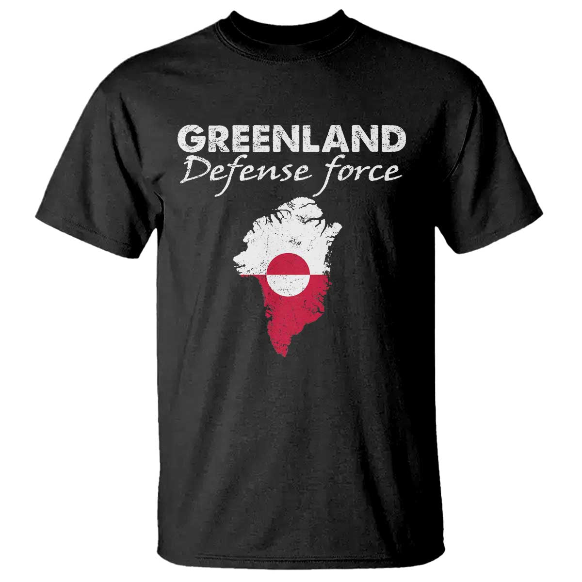 Greenland Defense Force T Shirt Political Statement Greenland Policy