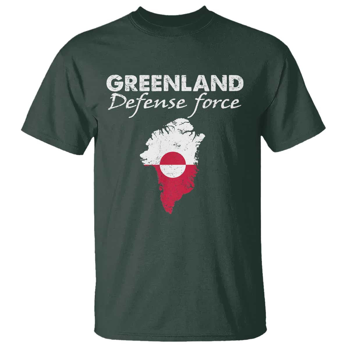 Greenland Defense Force T Shirt Political Statement Greenland Policy