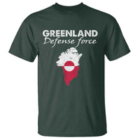 Greenland Defense Force T Shirt Political Statement Greenland Policy