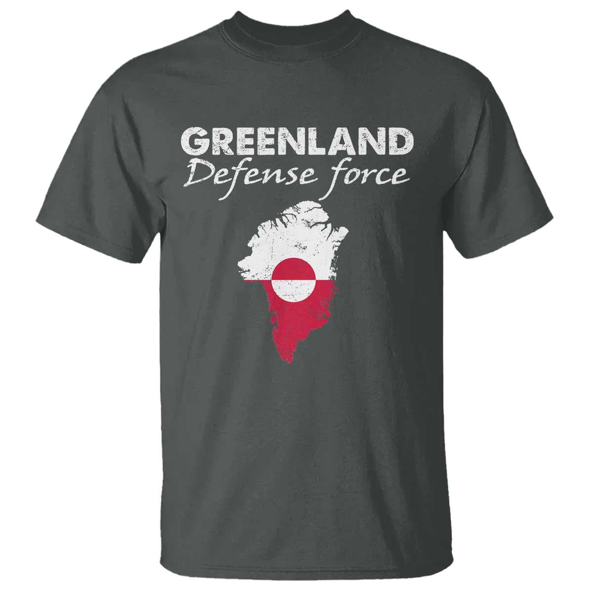 Greenland Defense Force T Shirt Political Statement Greenland Policy