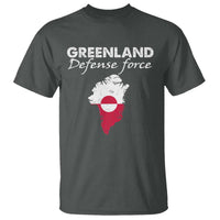Greenland Defense Force T Shirt Political Statement Greenland Policy