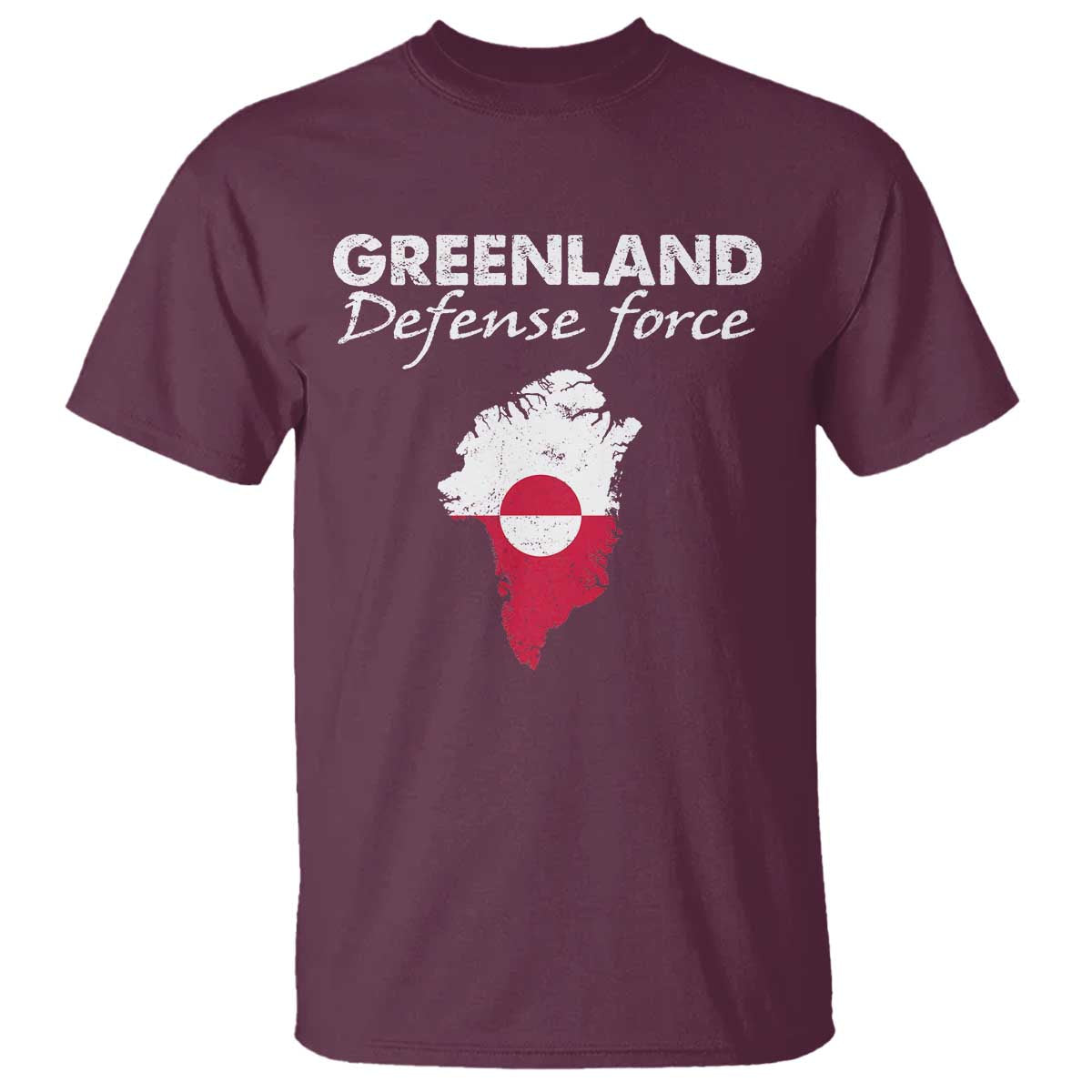 Greenland Defense Force T Shirt Political Statement Greenland Policy