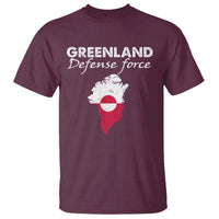 Greenland Defense Force T Shirt Political Statement Greenland Policy