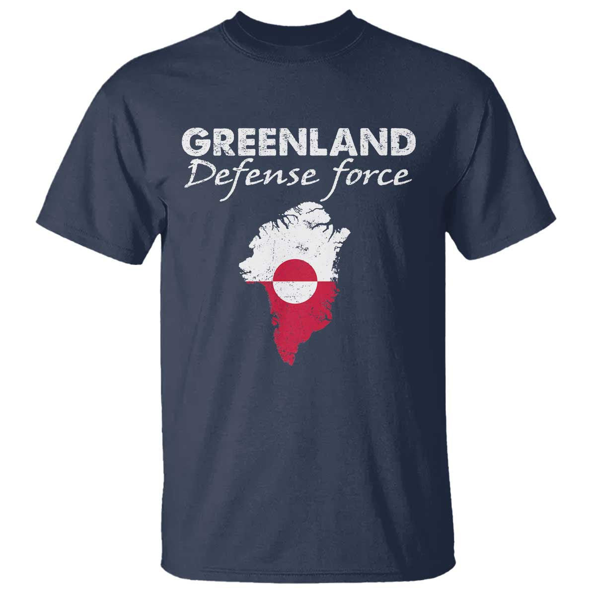Greenland Defense Force T Shirt Political Statement Greenland Policy