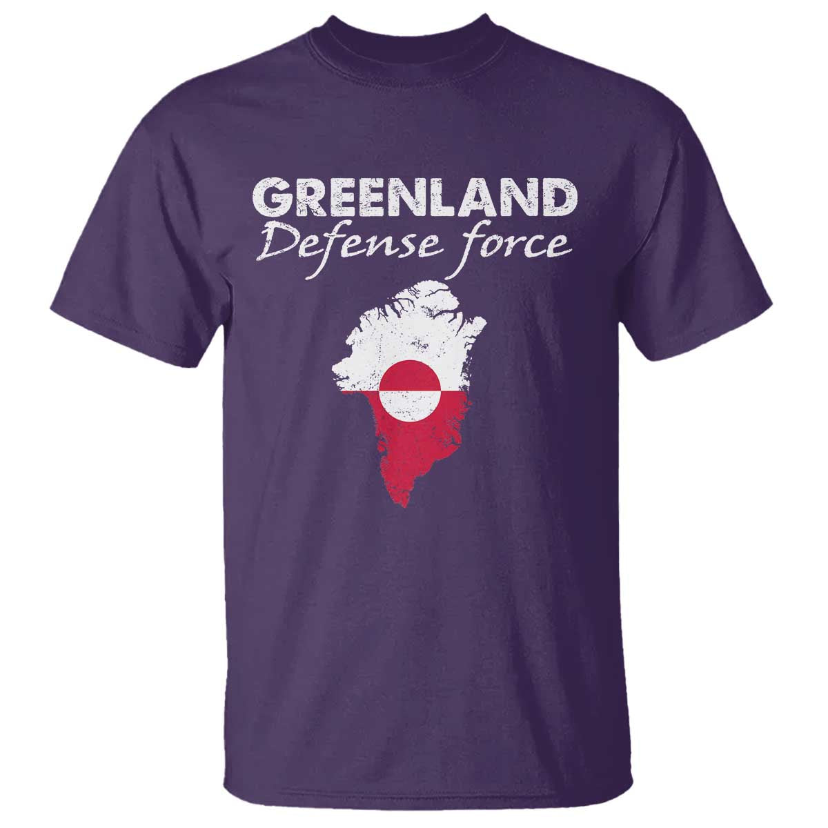Greenland Defense Force T Shirt Political Statement Greenland Policy