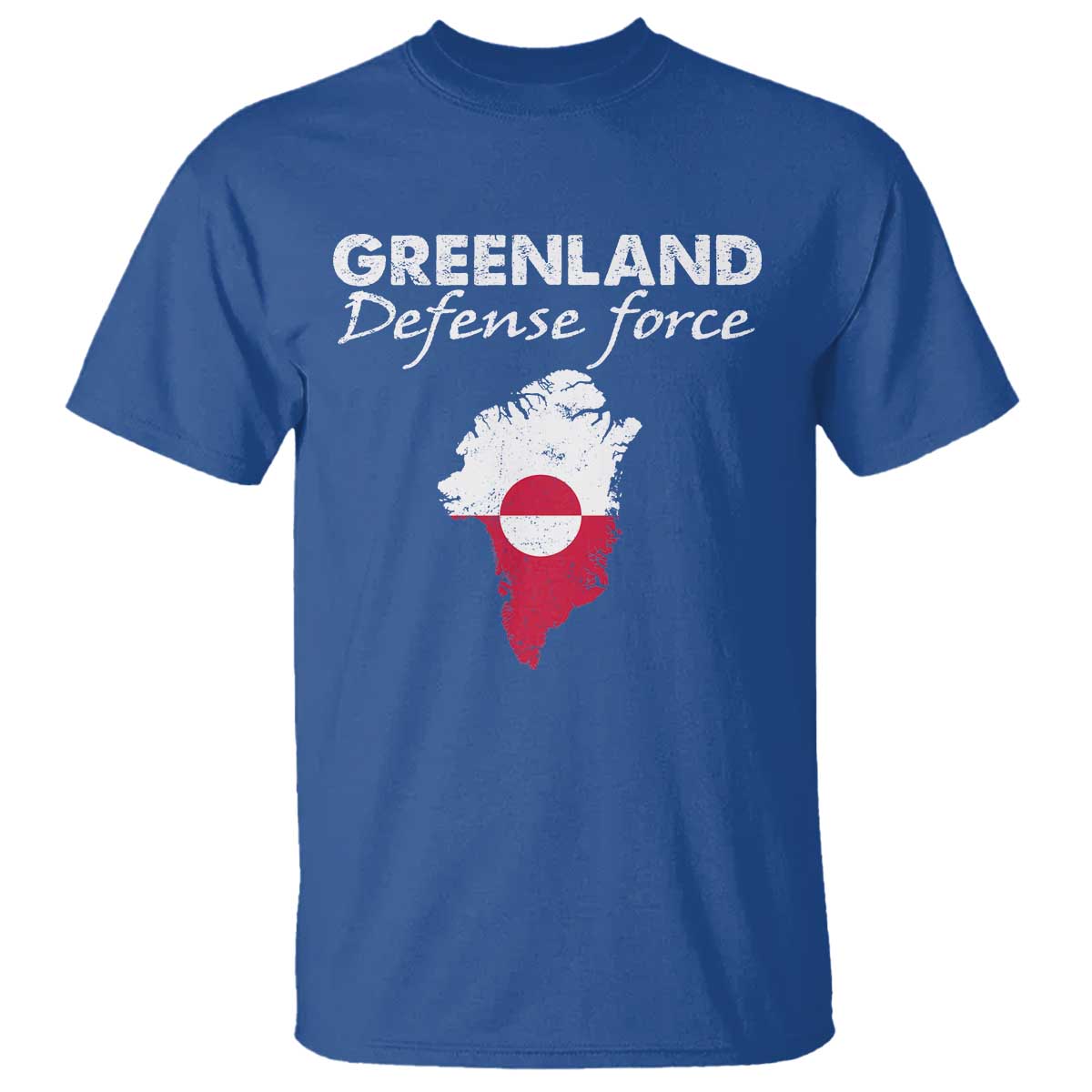 Greenland Defense Force T Shirt Political Statement Greenland Policy