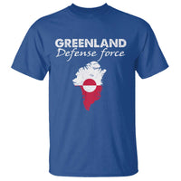 Greenland Defense Force T Shirt Political Statement Greenland Policy