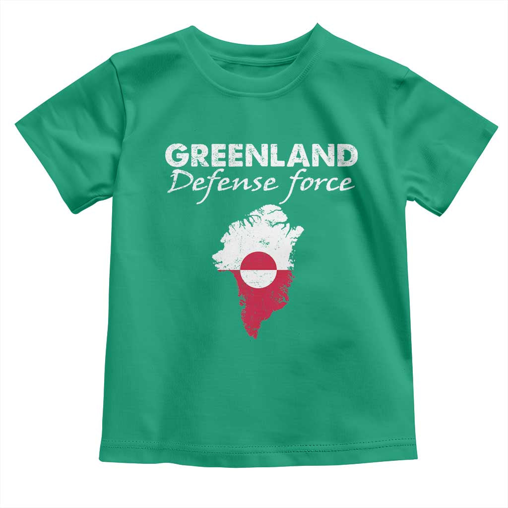 Greenland Defense Force Toddler T Shirt Political Statement Greenland Policy
