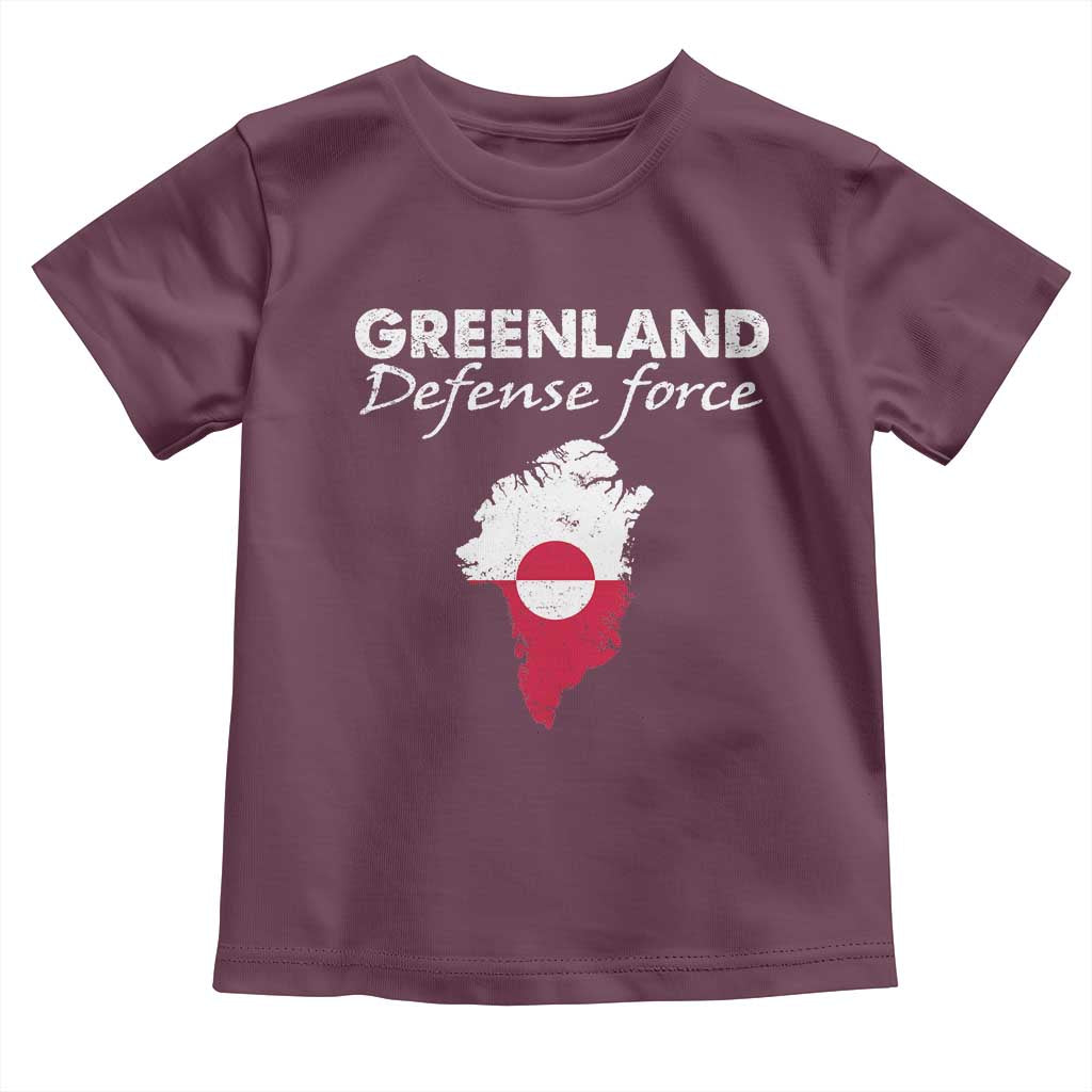 Greenland Defense Force Toddler T Shirt Political Statement Greenland Policy