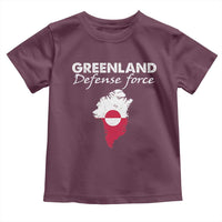Greenland Defense Force Toddler T Shirt Political Statement Greenland Policy