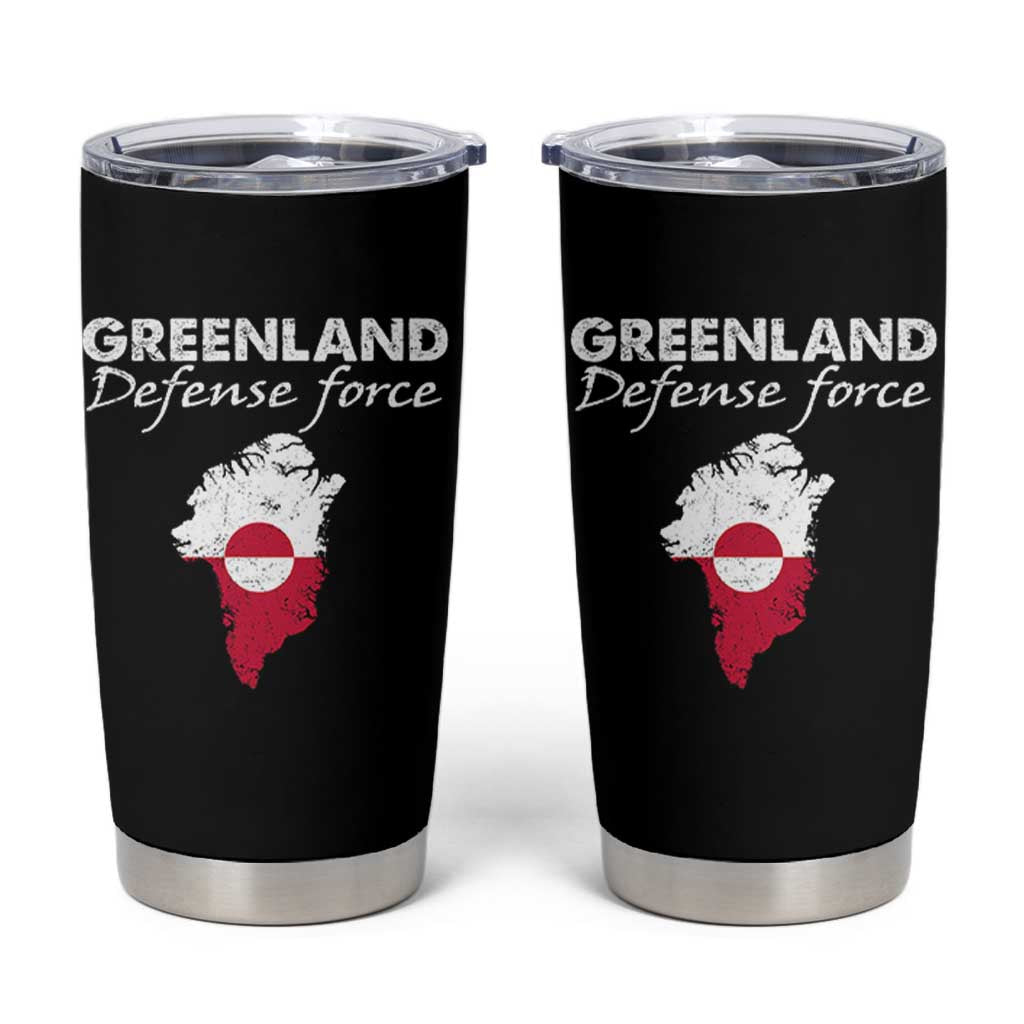 Greenland Defense Force Tumbler Cup Political Statement Greenland Policy