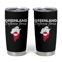 Greenland Defense Force Tumbler Cup Political Statement Greenland Policy