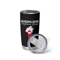 Greenland Defense Force Tumbler Cup Political Statement Greenland Policy