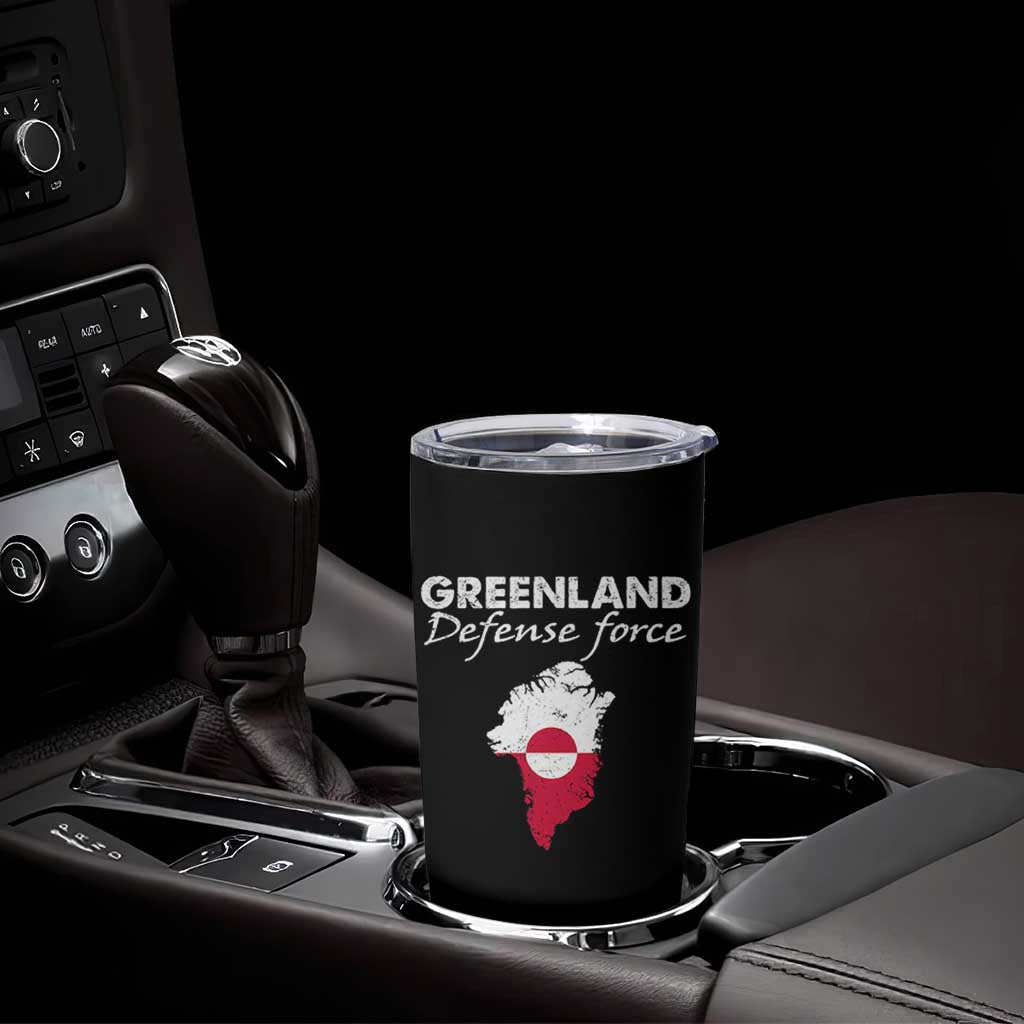 Greenland Defense Force Tumbler Cup Political Statement Greenland Policy