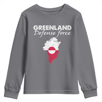 Greenland Defense Force Youth Sweatshirt Political Statement Greenland Policy