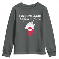 Greenland Defense Force Youth Sweatshirt Political Statement Greenland Policy