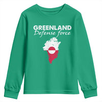 Greenland Defense Force Youth Sweatshirt Political Statement Greenland Policy