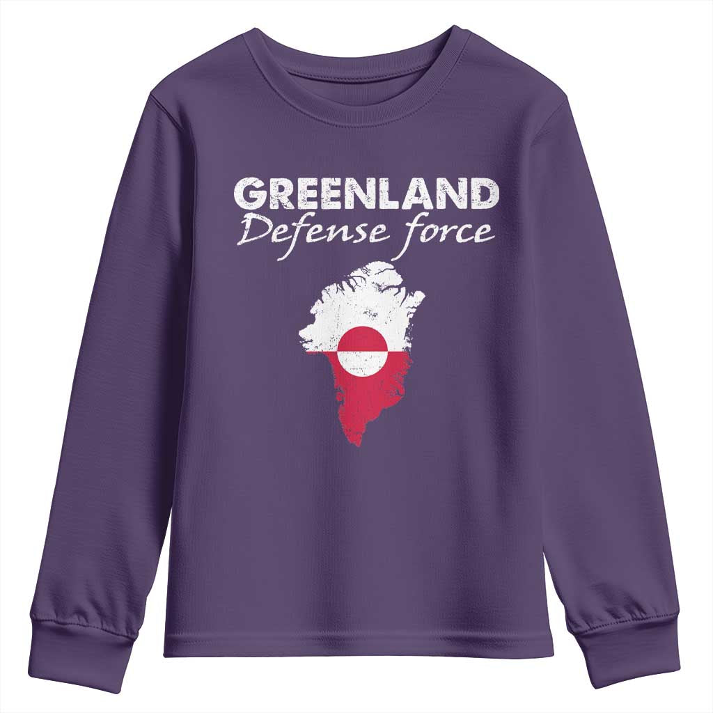 Greenland Defense Force Youth Sweatshirt Political Statement Greenland Policy