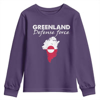 Greenland Defense Force Youth Sweatshirt Political Statement Greenland Policy