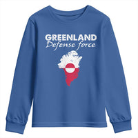 Greenland Defense Force Youth Sweatshirt Political Statement Greenland Policy