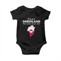 Dear Greenland We Hate Him Too Baby Onesie Greenland Political Protest