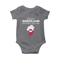 Dear Greenland We Hate Him Too Baby Onesie Greenland Political Protest