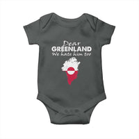 Dear Greenland We Hate Him Too Baby Onesie Greenland Political Protest