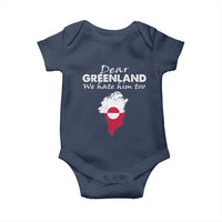 Dear Greenland We Hate Him Too Baby Onesie Greenland Political Protest