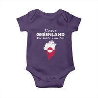Dear Greenland We Hate Him Too Baby Onesie Greenland Political Protest