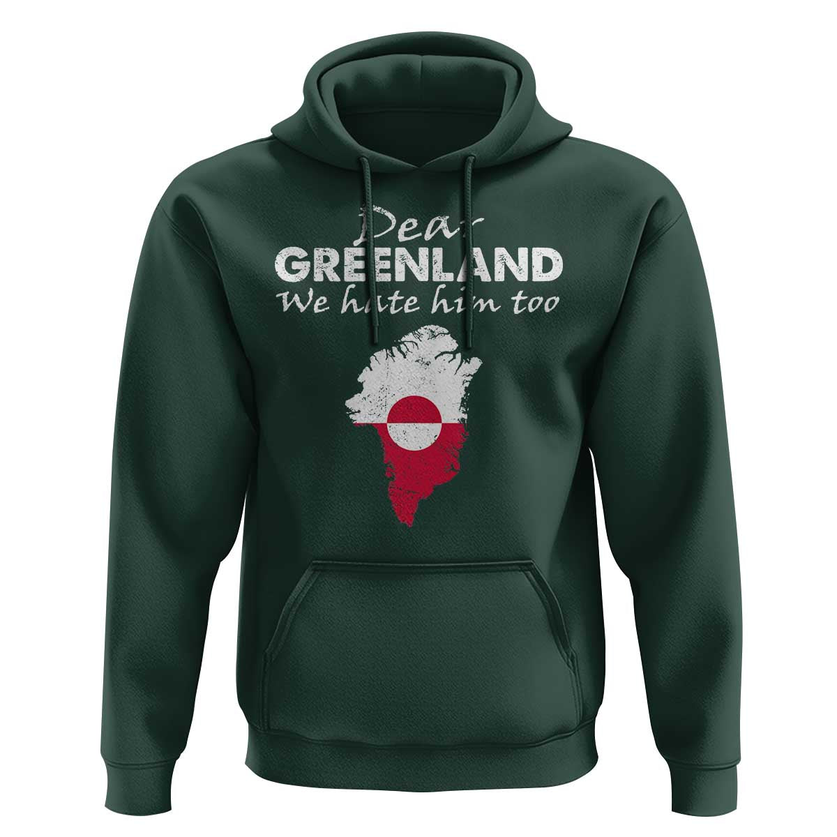 Dear Greenland We Hate Him Too Hoodie Greenland Political Protest